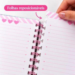 Caderno Smart Universitário 10 Divisórias Rebecca Bonbon Preto 80 Fls - DAC