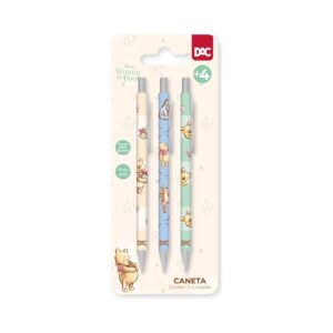 Kit Caneta Esferográfica 3 Cores Ursinho Pooh - DAC