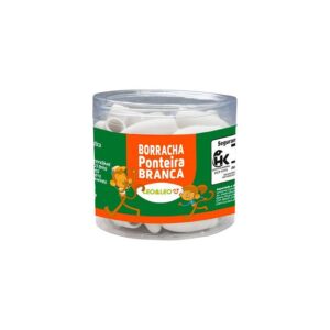 Borracha Ponteira Branca Leo e Leo - Pote 48 Und