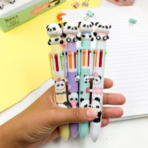 Caneta Fofa 6 Cores Pandinha Cute - UND