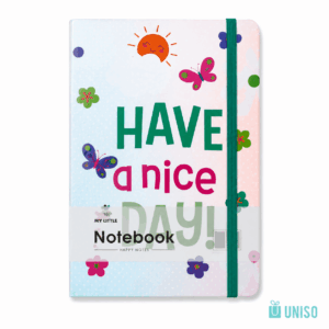 Caderno A6 Pautado Happy Day c/ Elástico 10,5x14,5cm 96 fls - UNISO - UND