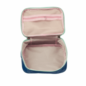 Necessaire Maletinha Divertida Plástica AZUL 22x16x7cm - FLORIE - UND