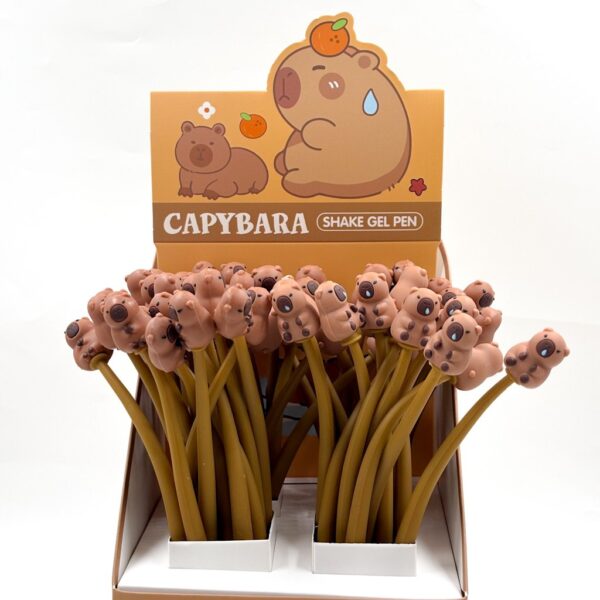 Caneta Flexivel Dançante Capivara
