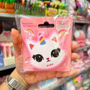 Apontador 2 Furos Gato Unicórnio FOFY - BLISTER