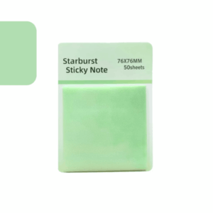 Bloco de Notas Transparente Adesivado 76 x 76mm 50 fls GLITTER - IMPORTADO - UND