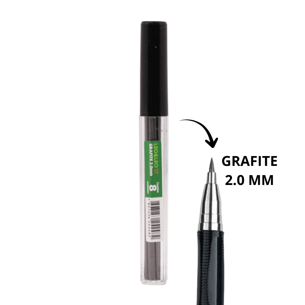 Mina De Grafite Hb 2.0 mm - LEO e LEO - CX 12 TUBOS