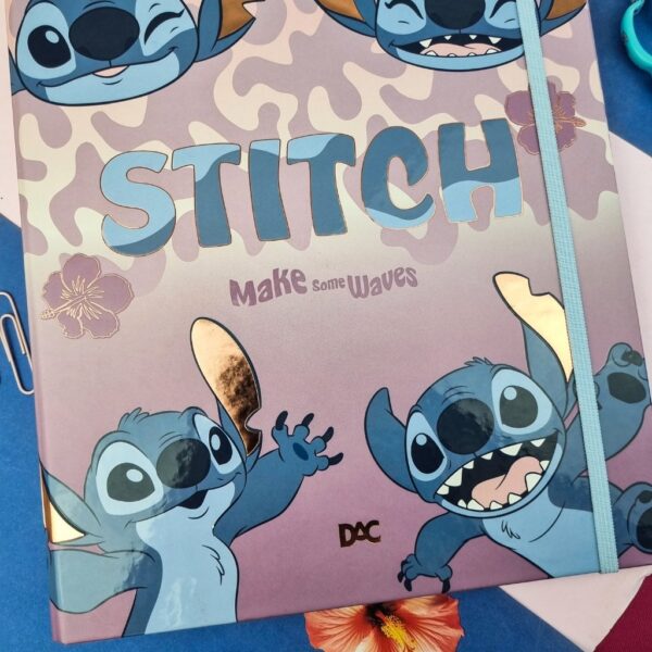 Fichário Universitário Disney Stitch com elástico DAC