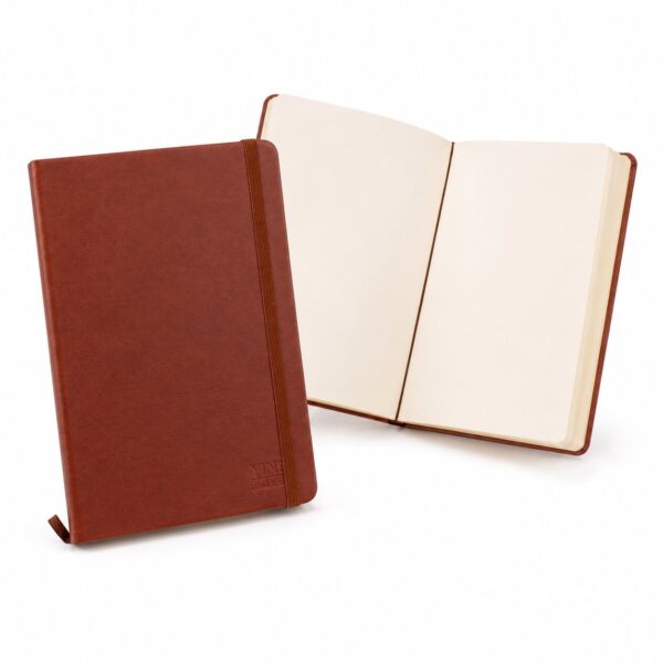 Caderno A5 S/ PAUTA MARROM 96Fls - YINS PAPER - UND