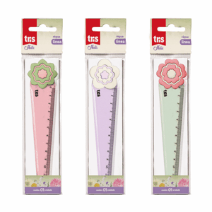 Régua Plástica Topper Linea Holic Delicata 12cm - TRIS - POTE 24 UND