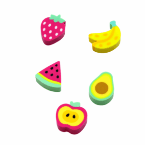 Borracha Fantasia Mini Frutas Cis - Pote 20 Und