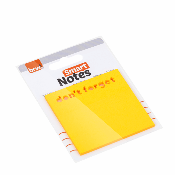 Bloco Smart Notes 70x70mm Cut Don't Forget BRW - UND