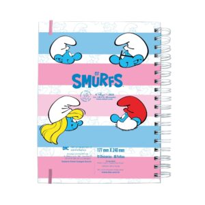 Caderno Smart Colegial Smurfes 80 fls - DAC