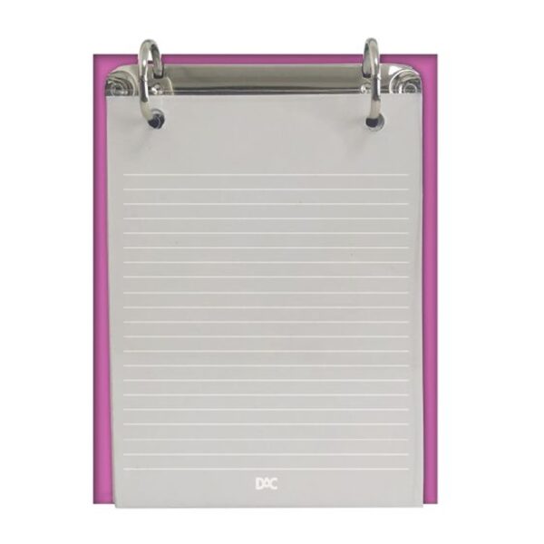 Porta Fichas Vertical Argolado Vision Rosa DAC