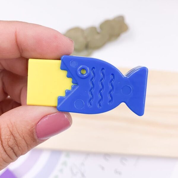 Borracha Decorada Neon Peixinho KAZ - POTE 12 UND