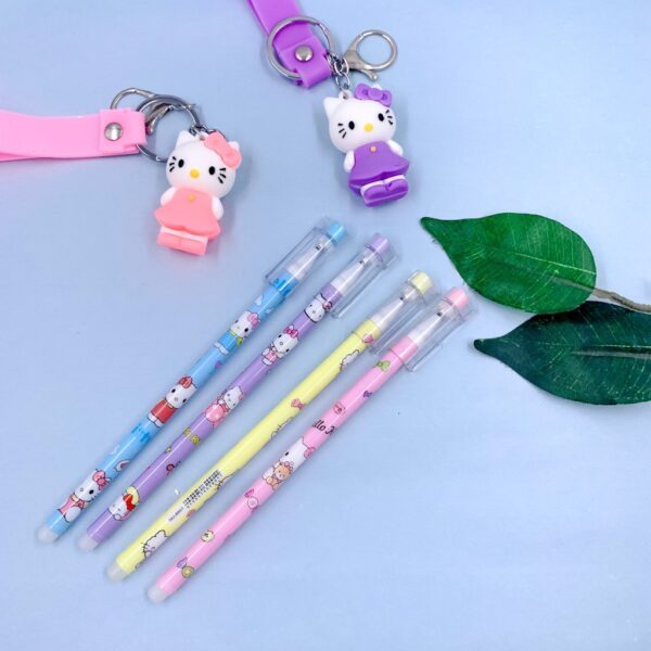 Caneta Fofa Apagável Hello Kitty - Blister 12 Und