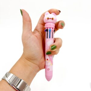 Caneta 10 Cores Gatinho da Fortuna