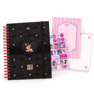 Caderno Smart Universitário 10 Divisórias Rebecca Bonbon Preto 80 Fls - DAC