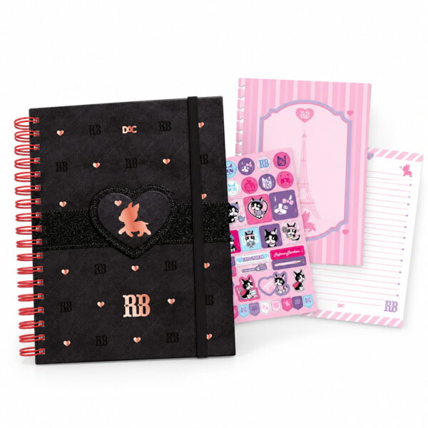 Caderno Smart Universitário 10 Divisórias Rebecca Bonbon Preto 80 Fls - DAC