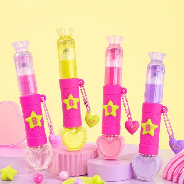 Make Marca Texto c/ Carimbo + Esmalte Trio Color Pop - BRILHAE - UND