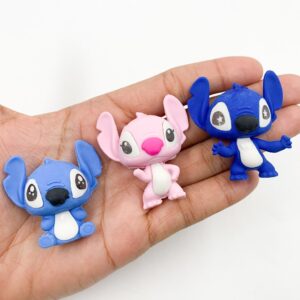 Borracha Fofa STITCH e ANGEL - PACOTE 6 UND
