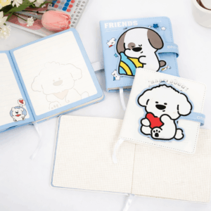 Mini Caderno LUXO c/ Fechamento Happy Doggy - IMPORTADO - UND