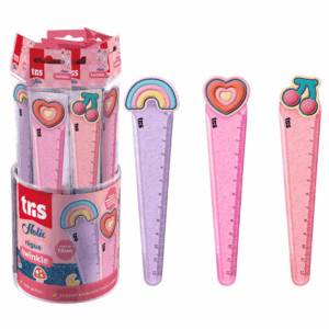Régua Plástica Topper Twinkle Holic Charm 12cm - TRIS - POTE 24 UND