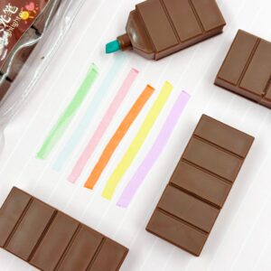 Marca Texto Chocolate 6 Cores - IMPORTADO -BLISTER