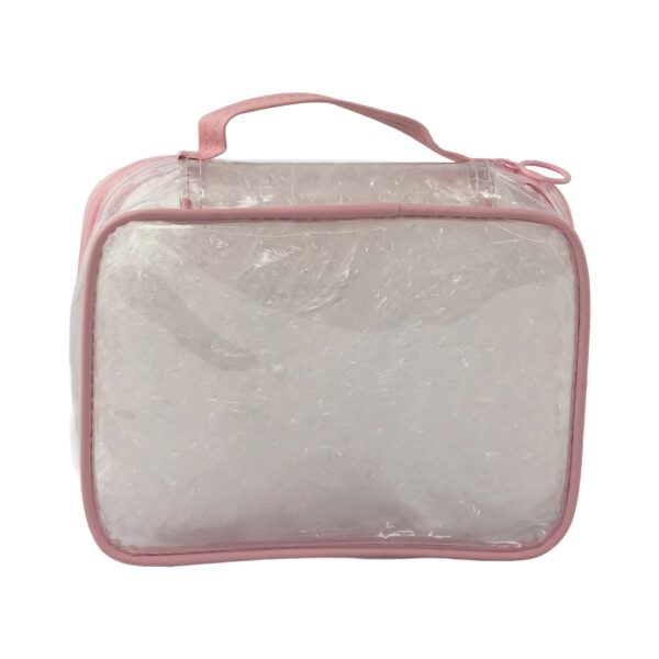 Necessaire Maleta Transparente Rosa "VOCÊ É INCRÍVEL!" 22x8x16cm - FLORIE - UND