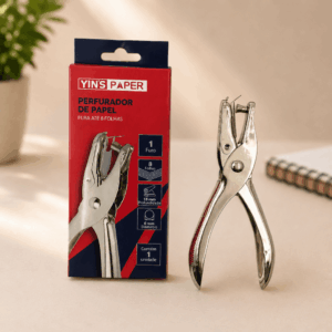 Perfurador de Papel Cromado 1 Furo Capacidade 8 Folhas - YINS PAPER - UND