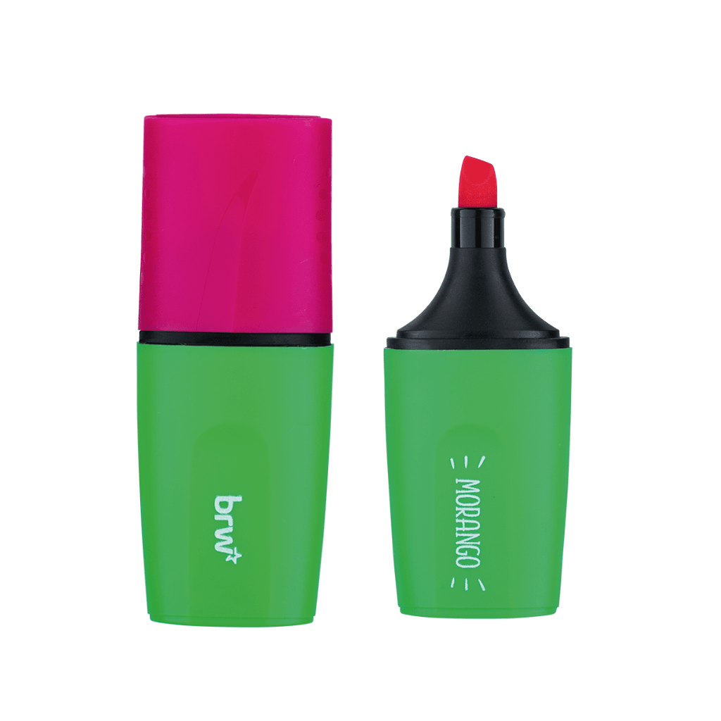 Marca Texto Neon Mini c/ Cheiro BRW - KIT 6 UND