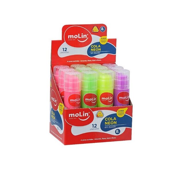 Cola Bastão Neon 8g Molin
