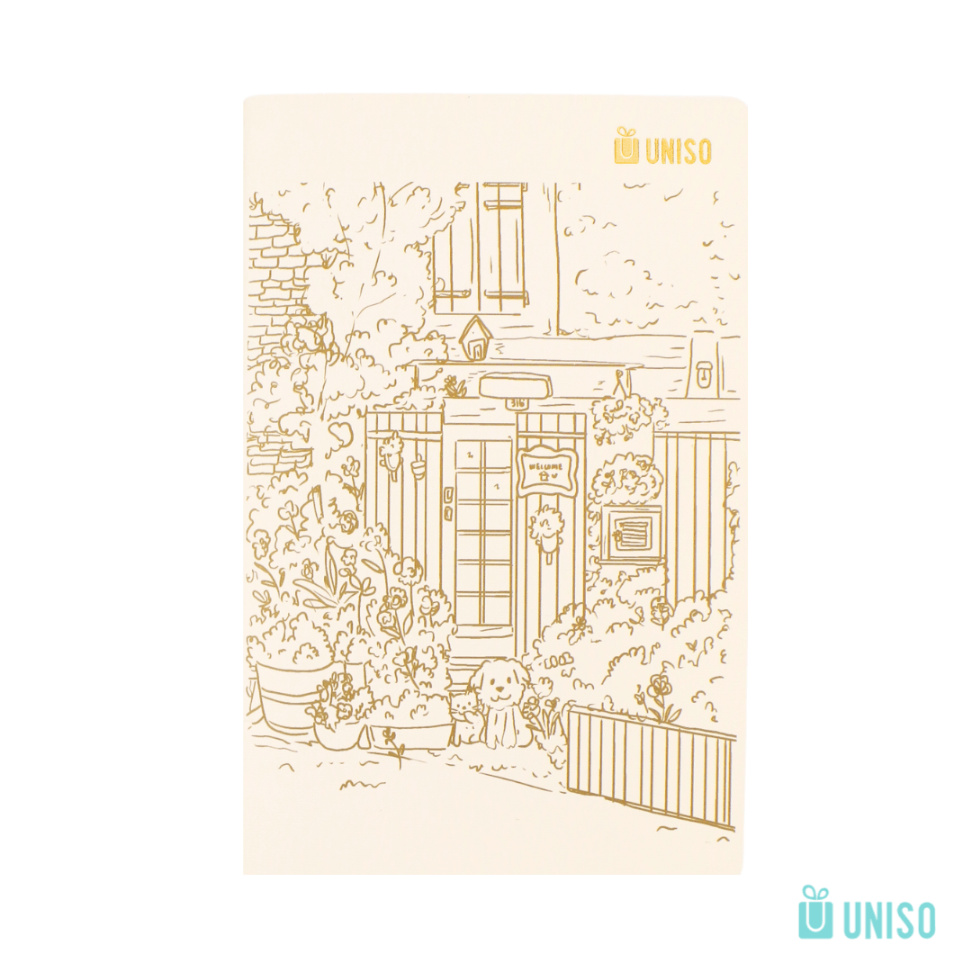Caderno A5 Brochura SEM PAUTA Jardim 13,5x 20,5cm 32fls - UNISO - UND