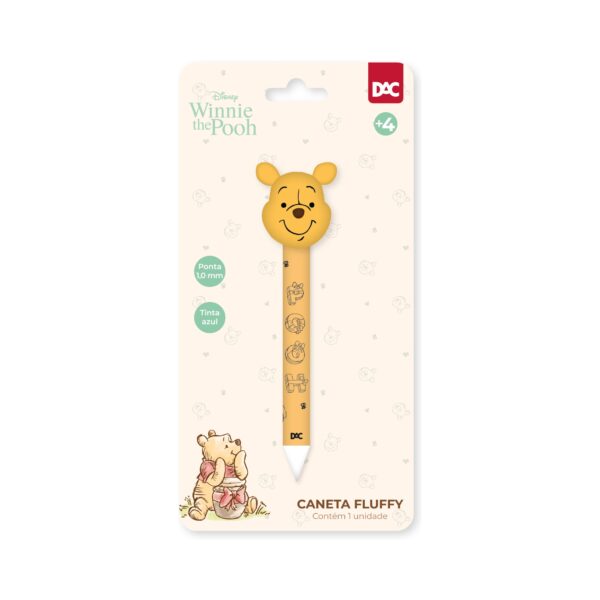 Caneta Esferográfica Fluffy Ursinho Pooh - DAC