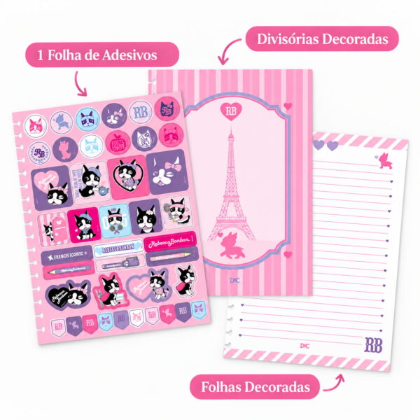 Caderno Smart Universitário 10 Divisórias Rebecca Bonbon Verde 80 Fls - DAC