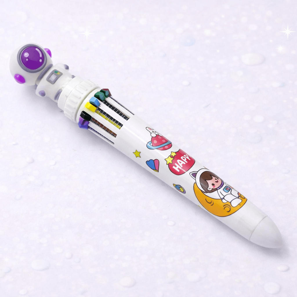 Caneta 10 Cores Astronauta - IMPORTADO - UND