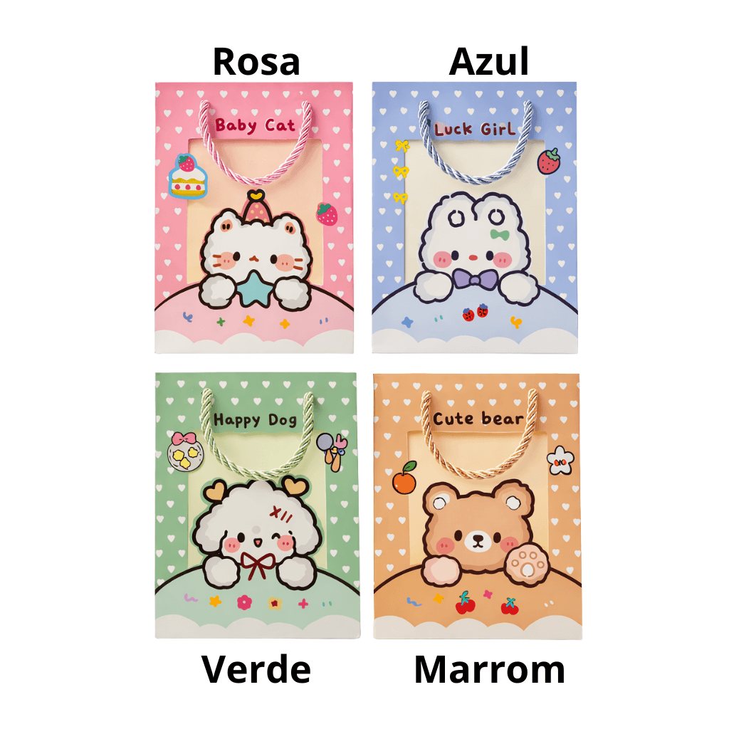 Embalagem Bichinhos Cute M 18x23x10 cm - IMPORTADO - UND