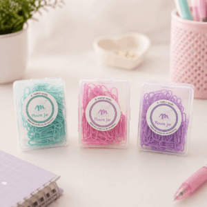 Clip de papel PASTEL c/ 24 Und  - IMPORTADO - UND