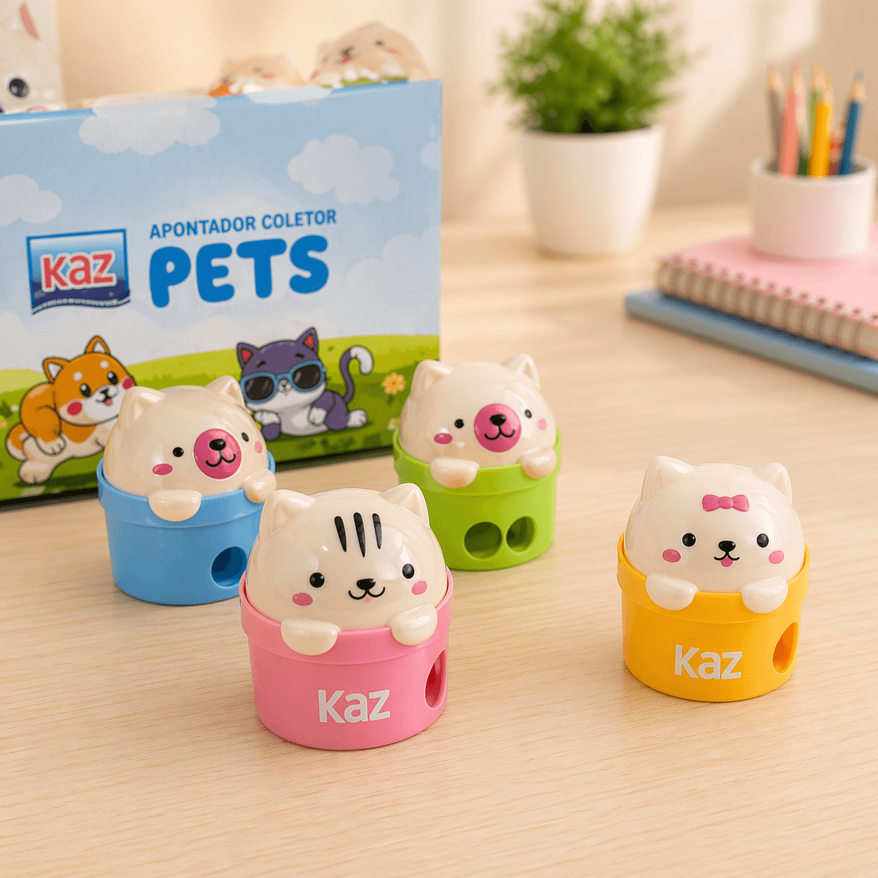 Apontador Coletor 2 Furos Pets  - KAZ - UND