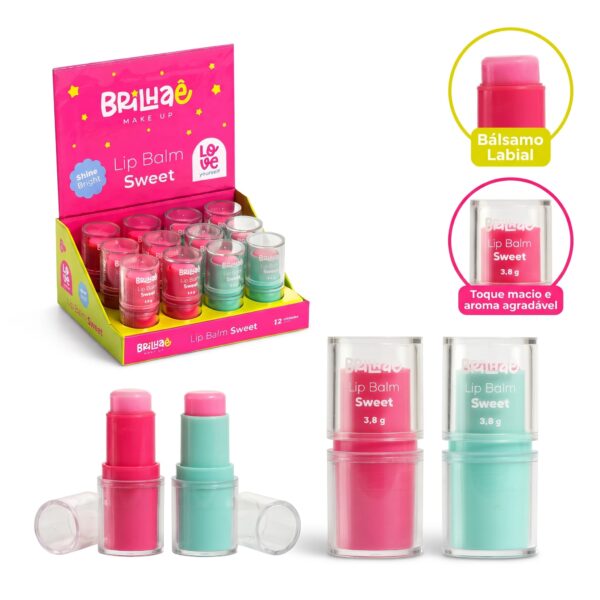 Make Lip Balm Sweet 3,8g - BRILHAE - UND