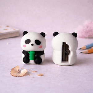 Apontador Emborrachado Ursinho e Panda - KAZ - POTE 12 UND