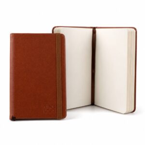 Caderneta A6 sketchbook s/ Pauta MARROM 14,5x9,5cm 96Fls - YINS PAPER - UND