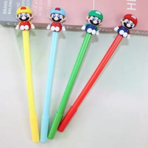 Caneta Fofa Mário Bros World - PACOTE 6 UND