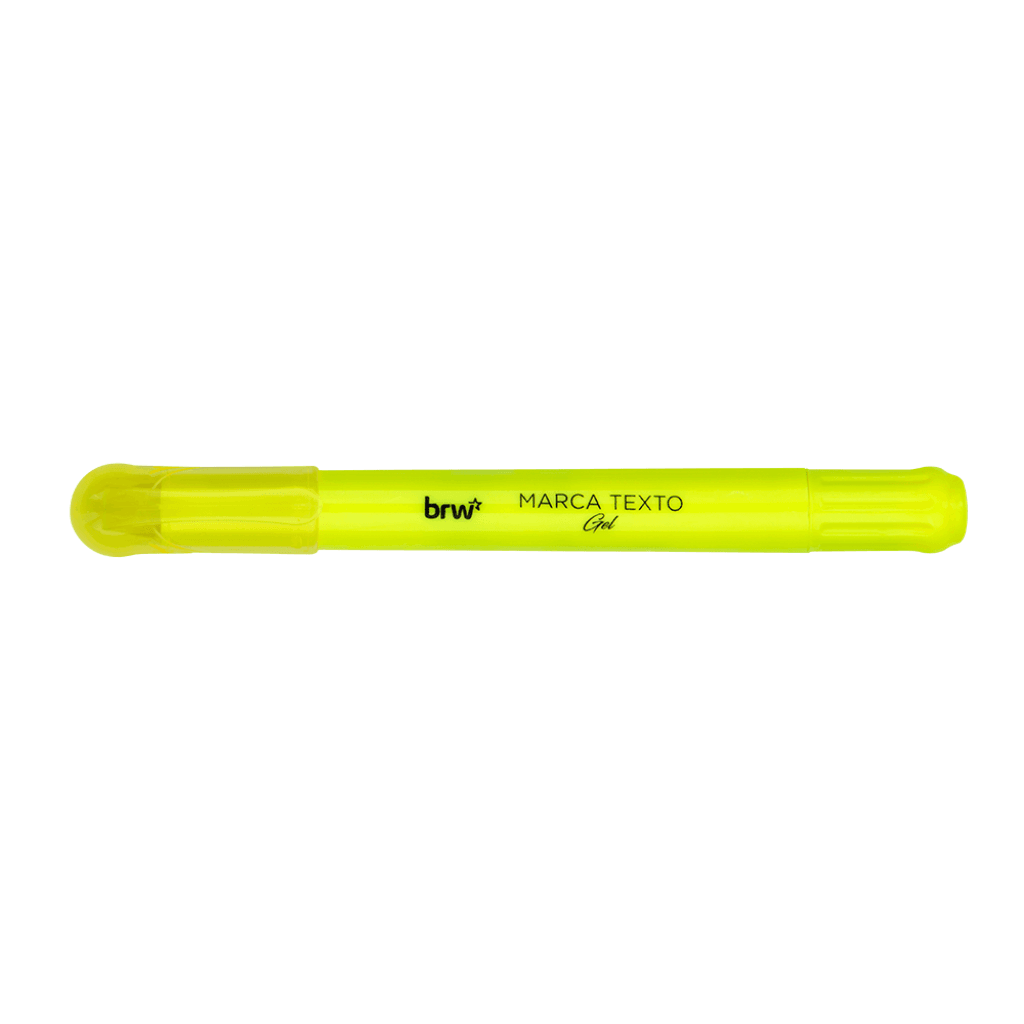 Marca Texto Fluorescente Gel 4 cores - BRW - BLISTER