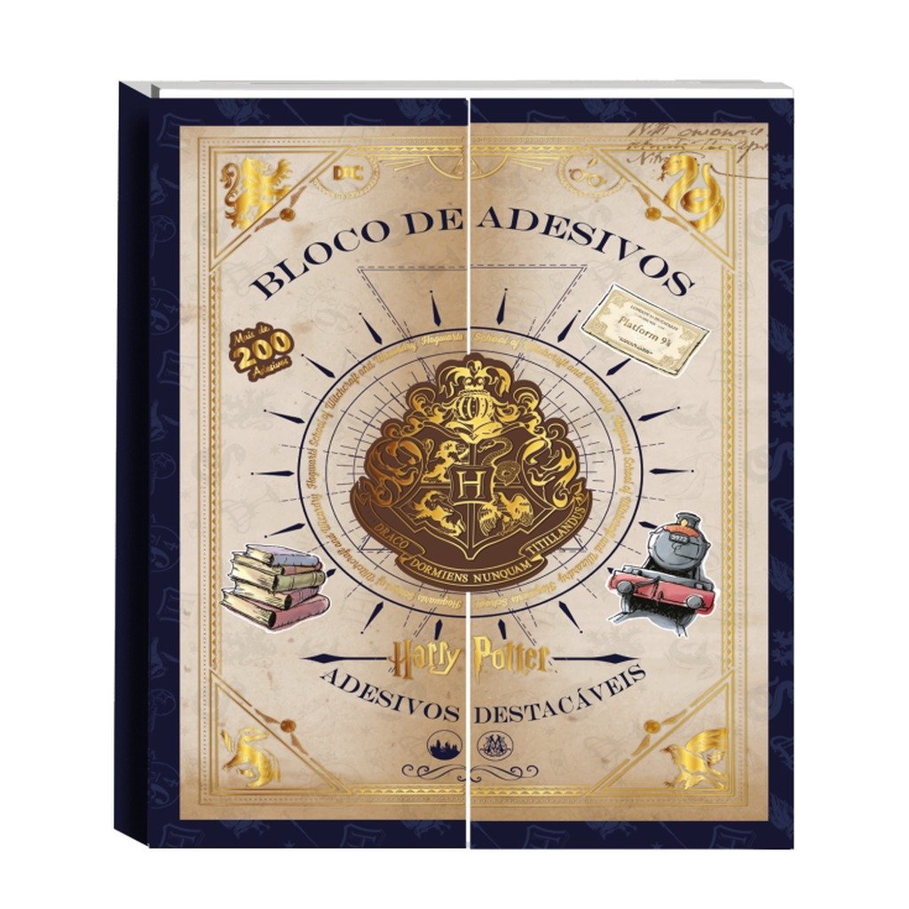 Caderno de Adesivos c/ 200 adesivos Harry Potter - DAC