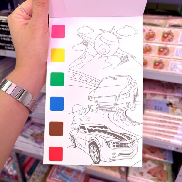 Livro Pintura Aquarela com Pincel 12 Folhas - Transporte