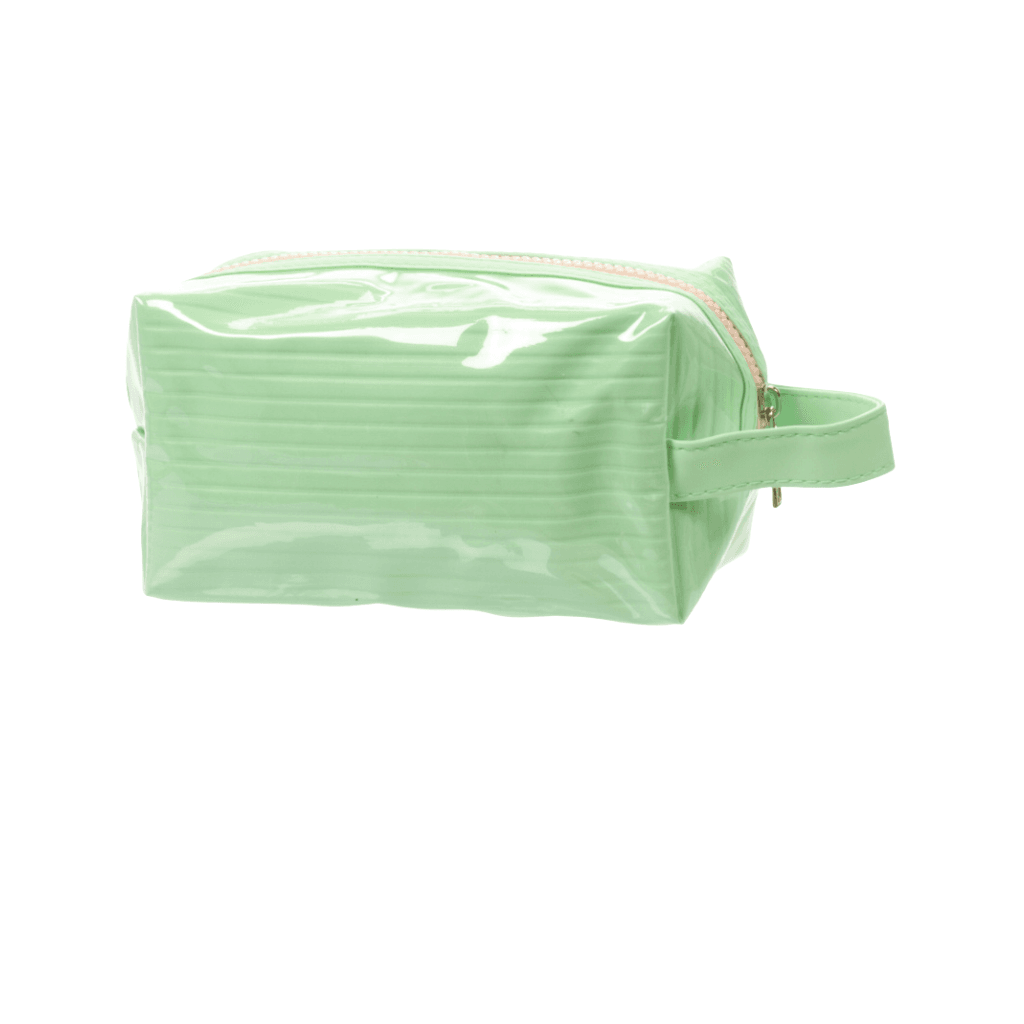 Necessaire Bauzinho Emborrachada Verde SORTE NA VIDA 10x18x9cm - FLORIE - UND