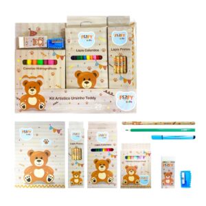 Kit Artístico Ursinho Teddy 29 Peças FOFY - UND