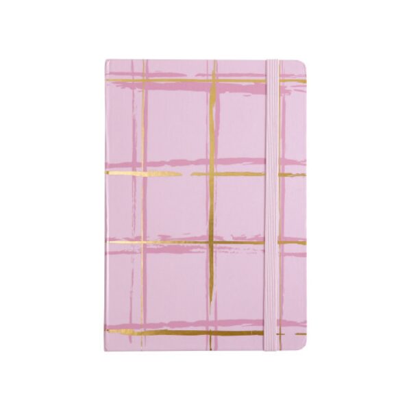 Caderno A6 Capa Dura Rosa c/ Dourado 80 Fls - SKYPAPER - UND