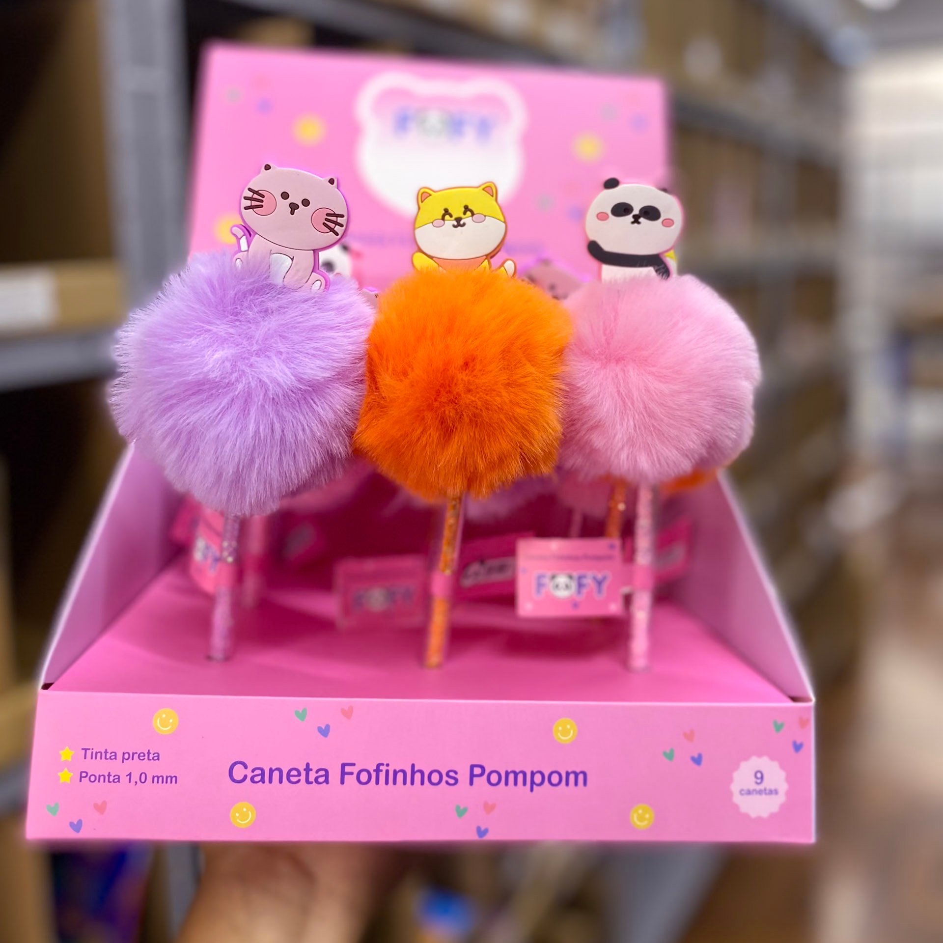 Caneta Fofinhos POMPOM - FOFY - UND
