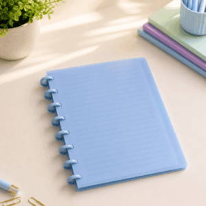 Caderno de Disco Clean AZUL A5 80 Fls /8 Discos 20x14cm - YINS PAPER - UND